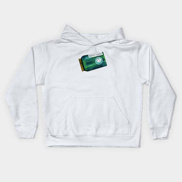 Green Chip Kids Hoodie by variable